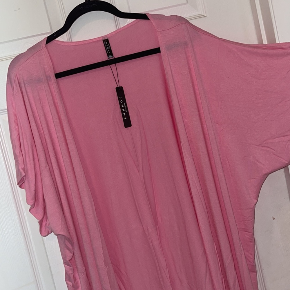 Pink Short Sleeve cardigan